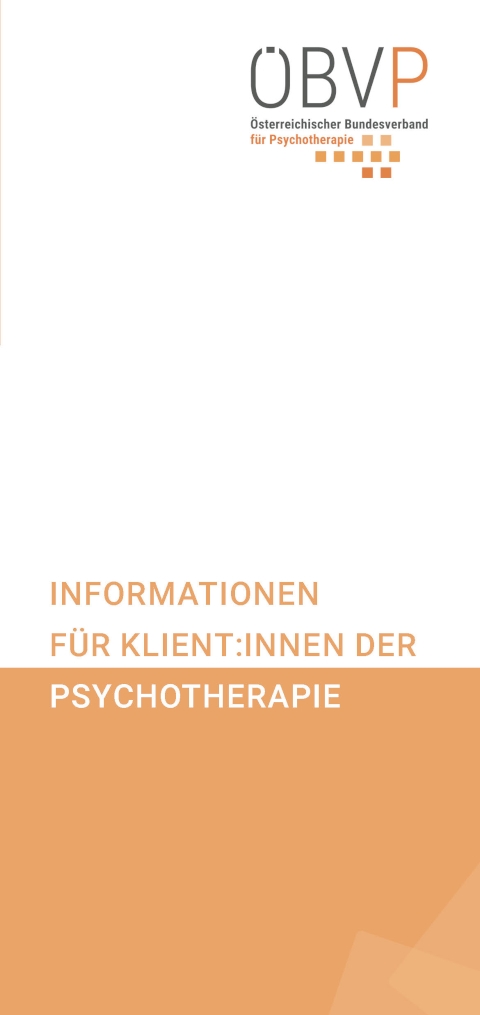 Bild des ÖBVP-Folders Informationen für Klient:innen der Psychotherapie